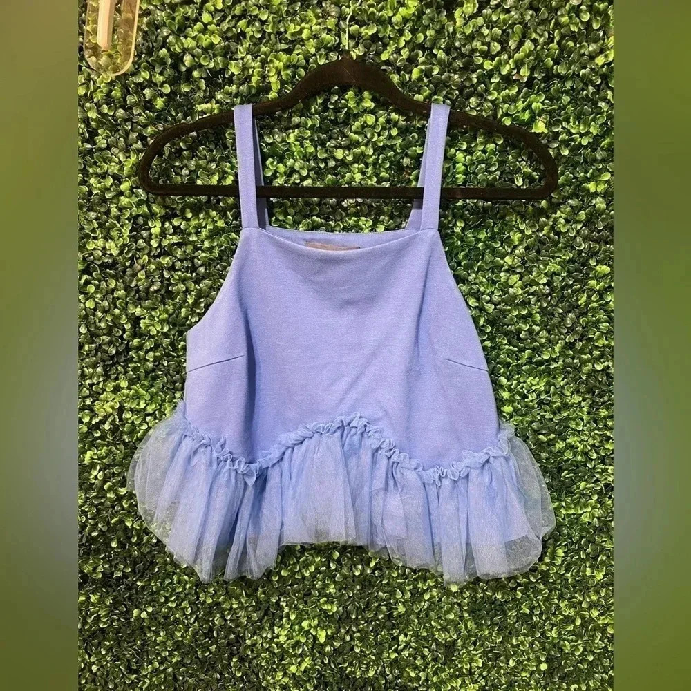 Anthropologie Sunday in Brooklyn Tulle-Hem Ponte Tank - Size XSmall NWT - Picture 2 of 9